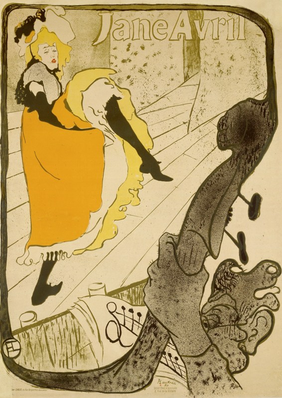 Toulouse-Lautrec and Jane Avril: Beyond the Moulin Rouge : Jane Avril au Jardin de Paris, 1893, Lithographie en couleur, Museum of Modern Art, New York
